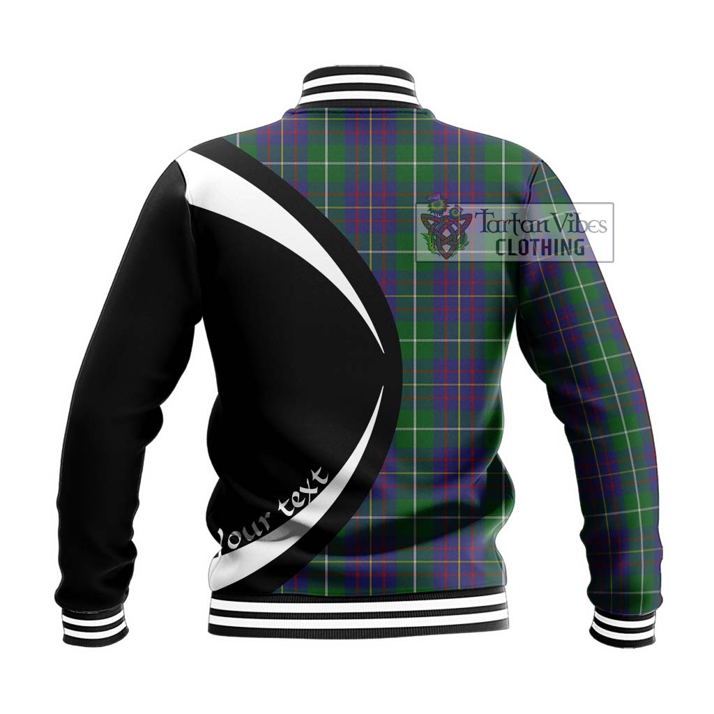 MacIntyre Inglis Tartan Baseball Jacket with Family Crest Circle Style - Tartan Vibes Clothing