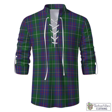 MacIntyre Inglis Tartan Men's Scottish Traditional Jacobite Ghillie Kilt Shirt