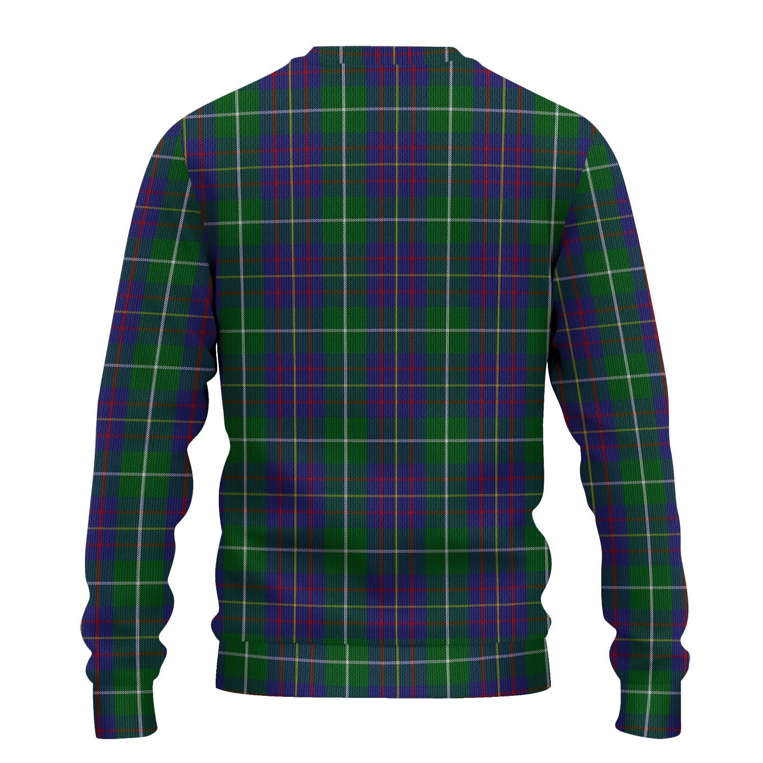 MacIntyre Inglis Tartan Knitted Sweater with Family Crest - Tartanvibesclothing