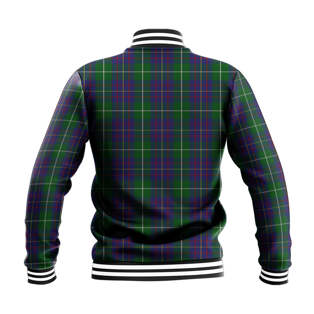 MacIntyre Inglis Tartan Baseball Jacket with Family Crest - Tartan Vibes Clothing