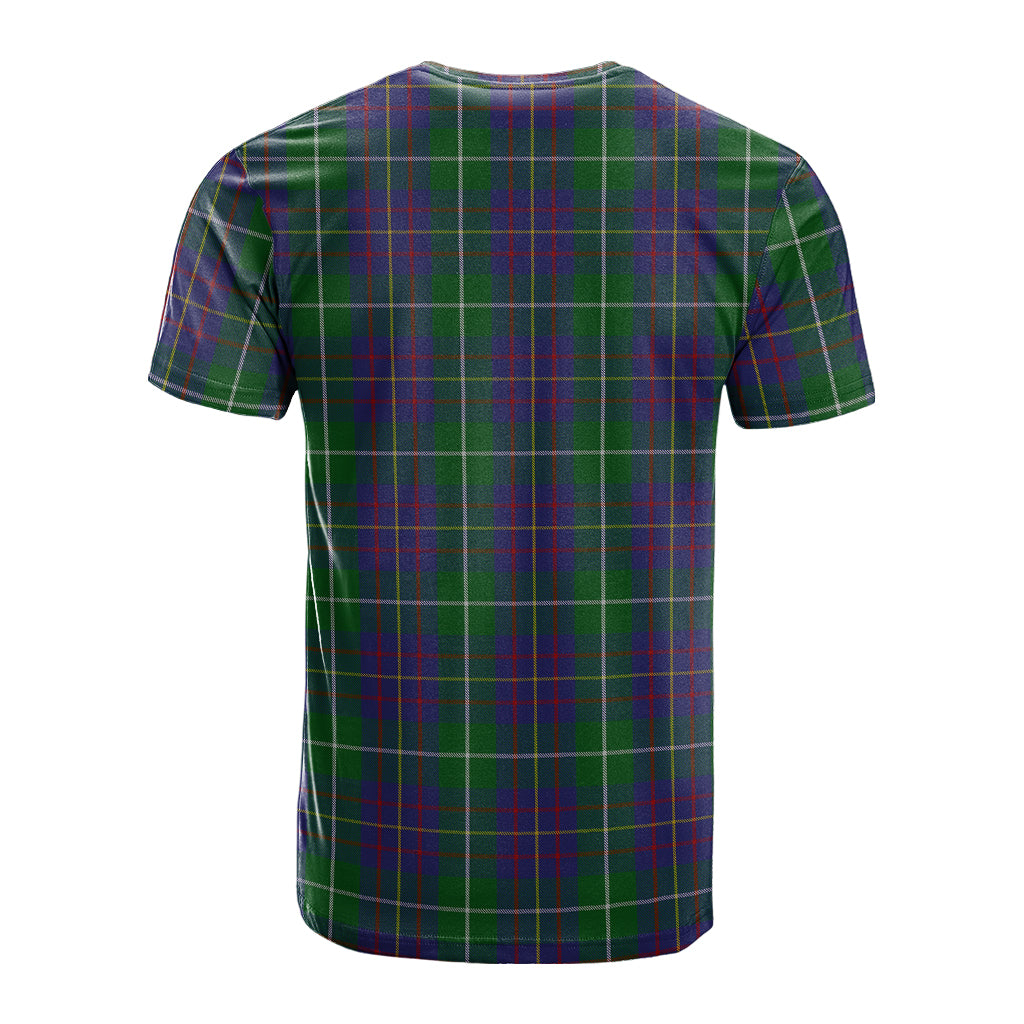 MacIntyre Inglis Tartan T-Shirt with Family Crest - Tartan Vibes Clothing