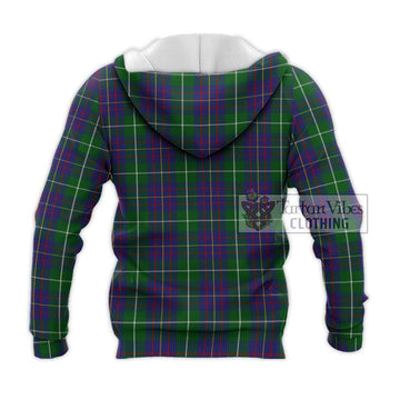 MacIntyre Inglis Tartan Knitted Hoodie with Family Crest DNA In Me Style