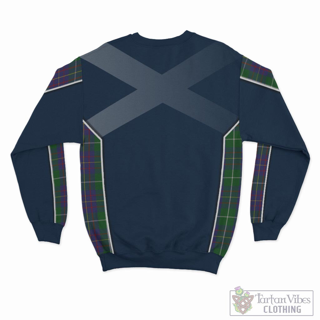 Tartan Vibes Clothing MacIntyre Inglis Tartan Sweatshirt with Family Crest and Scottish Thistle Vibes Sport Style