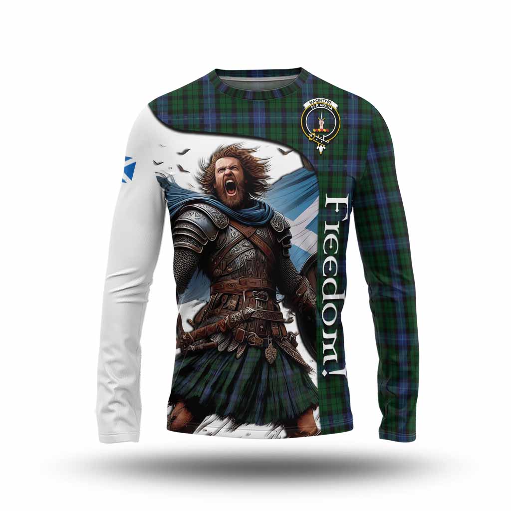 Tartan Vibes Clothing MacIntyre (McIntyre) Crest Tartan Long Sleeve T-Shirt Inspired by the Freedom of Scottish Warrior