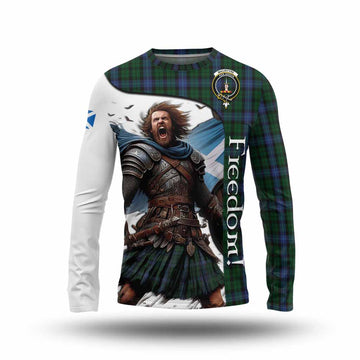 MacIntyre (McIntyre) Crest Tartan Long Sleeve T-Shirt Inspired by the Freedom of Scottish Warrior