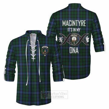 MacIntyre (McIntyre) Tartan Ghillie Kilt Shirt with Family Crest DNA In Me Style