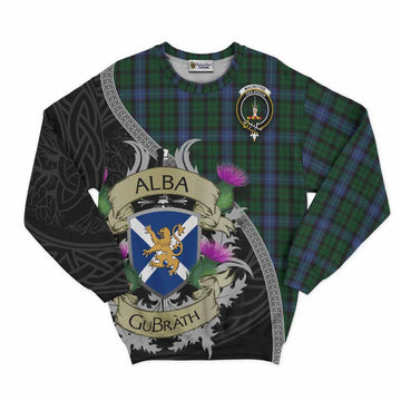 MacIntyre (McIntyre) Tartan Family Crest Sweatshirt Lion Rampant Royal Thistle Shield Celtic Inspired