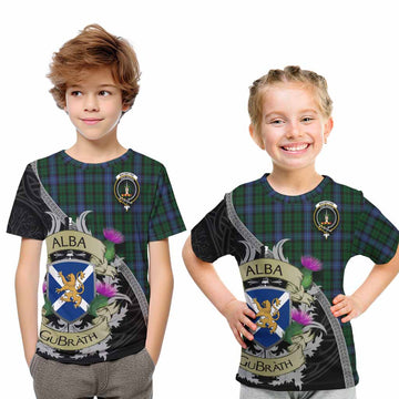 MacIntyre (McIntyre) Tartan Family Crest Kid T-Shirt Lion Rampant Royal Thistle Shield Celtic Inspired Youth XL Size14 - Tartan Vibes Clothing