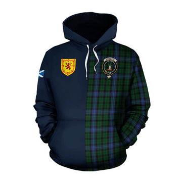 MacIntyre (McIntyre) Tartan Cotton Hoodie Alba with Scottish Lion Royal Arm Half Style