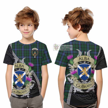 MacIntyre (McIntyre) Tartan Family Crest Kid T-Shirt Lion Rampant Royal Thistle Shield Celtic Inspired - Tartan Vibes Clothing