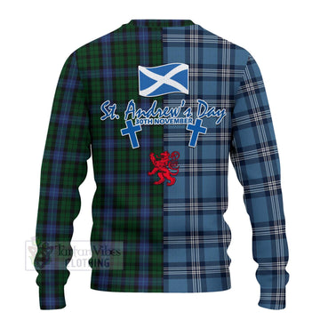 MacIntyre (McIntyre) Tartan Knitted Sweater Happy St. Andrew's Day Half Tartan Style