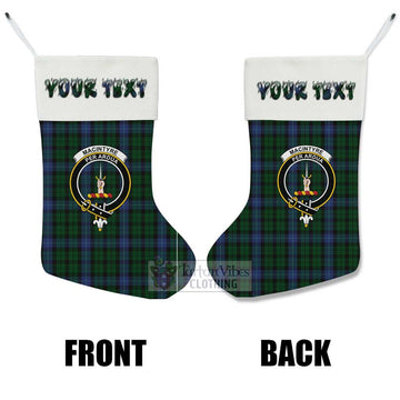 MacIntyre (McIntyre) Tartan Family Crest Christmas Stocking with Personalized Text