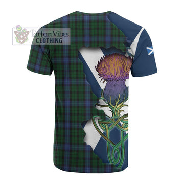 MacIntyre (McIntyre) Tartan Family Crest Cotton T-shirt Scottish Thistle Celtic Inspired - Tartan Vibes Clothing