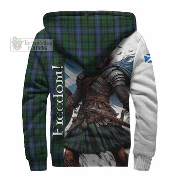 MacIntyre (McIntyre) Crest Tartan Sherpa Hoodie Inspired by the Freedom of Scottish Warrior