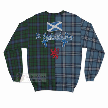 MacIntyre (McIntyre) Tartan Sweatshirt Happy St. Andrew's Day Half Tartan Style