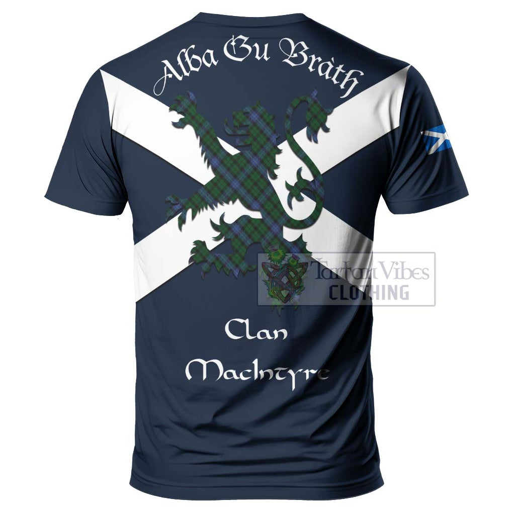 Tartan Vibes Clothing MacIntyre (McIntyre) Tartan Lion Rampant T-Shirt – Proudly Display Your Heritage with Alba Gu Brath and Clan Name