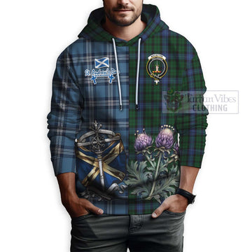 MacIntyre (McIntyre) Tartan Hoodie Happy St. Andrew's Day Half Tartan Style