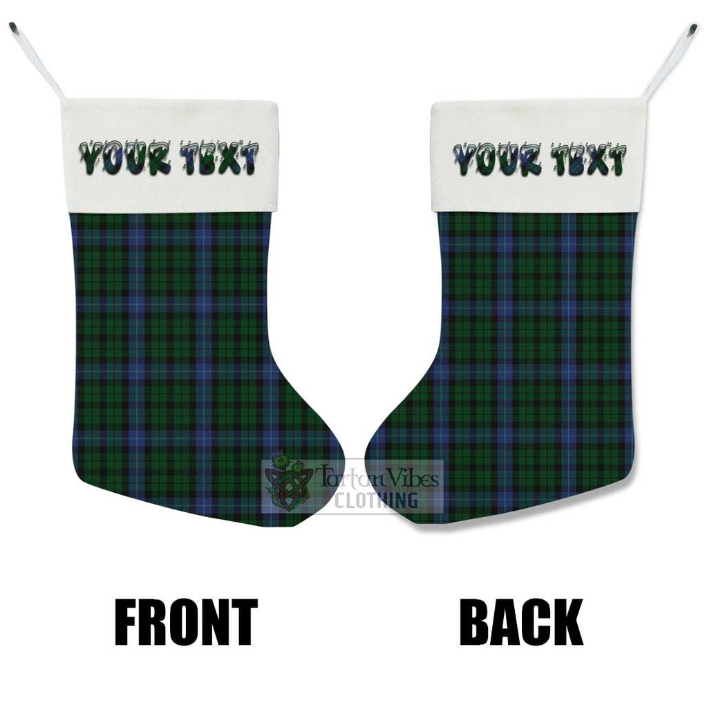 Tartan Vibes Clothing MacIntyre (McIntyre) Tartan Christmas Stocking with Personalized Text