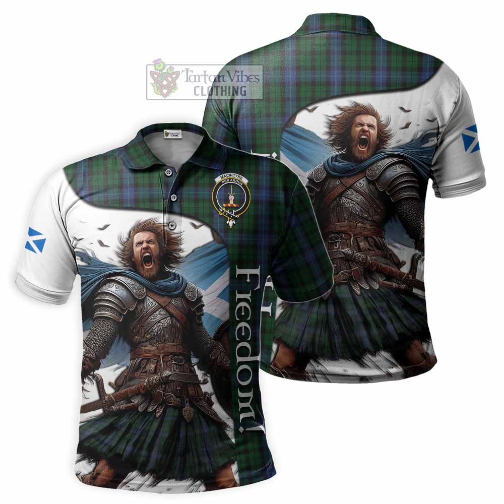 Tartan Vibes Clothing MacIntyre (McIntyre) Crest Tartan Polo Shirt Inspired by the Freedom of Scottish Warrior