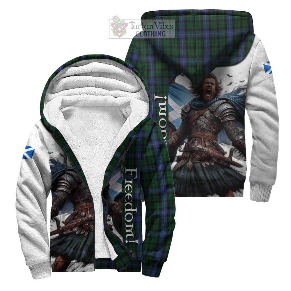 Tartan Vibes Clothing MacIntyre (McIntyre) Crest Tartan Sherpa Hoodie Inspired by the Freedom of Scottish Warrior