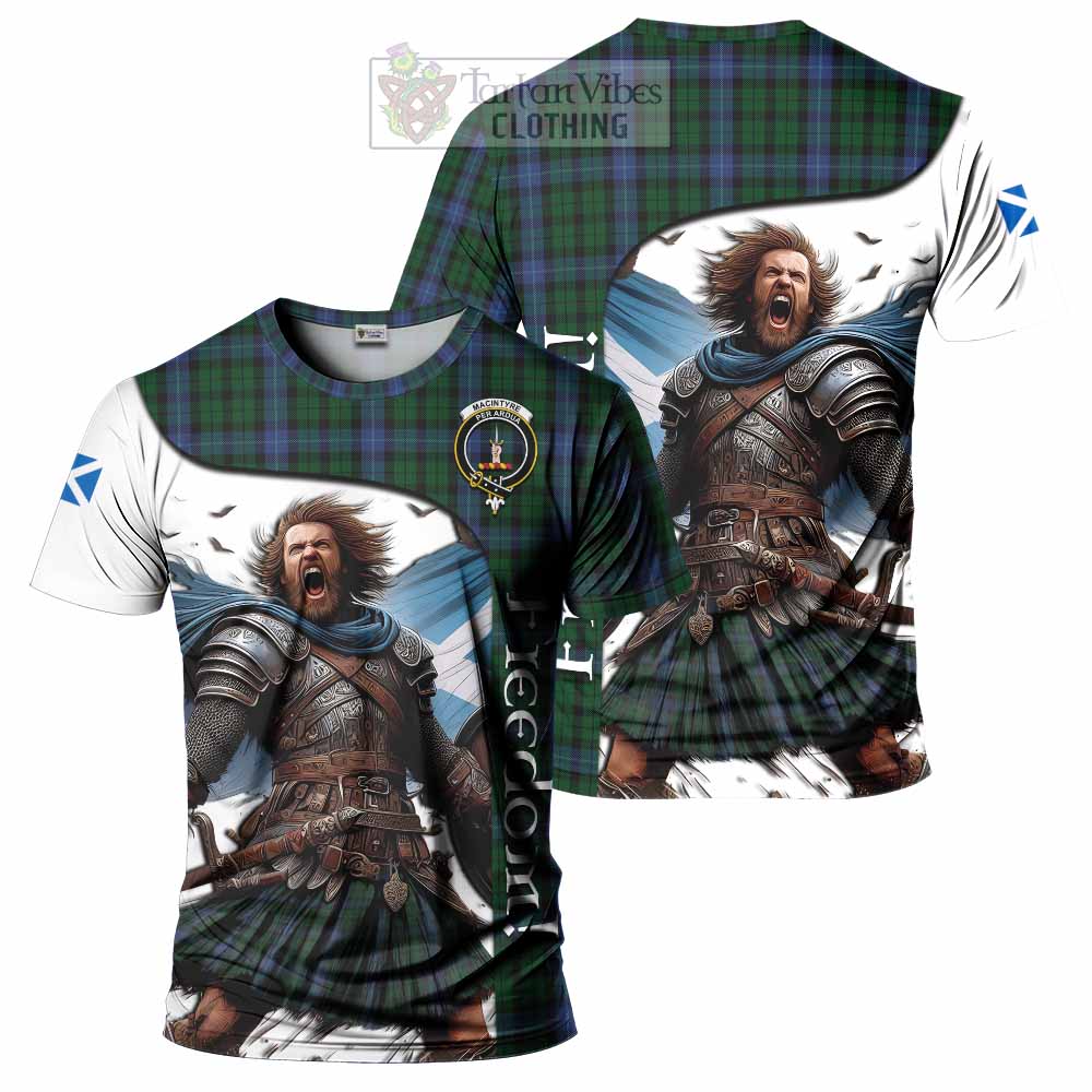 MacIntyre (McIntyre) Crest Tartan T-Shirt Inspired by the Freedom of Scottish Warrior