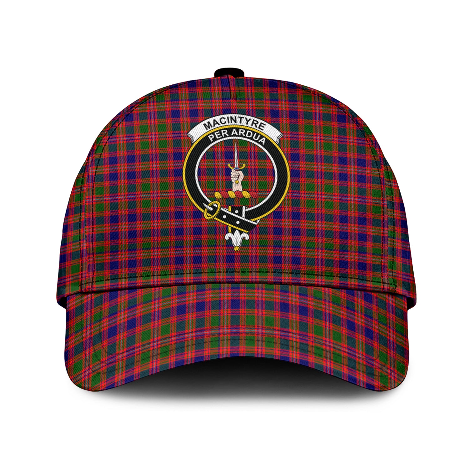 MacIntyre Modern Tartan Classic Cap with Family Crest Classic Cap Universal Fit - Tartan Vibes Clothing