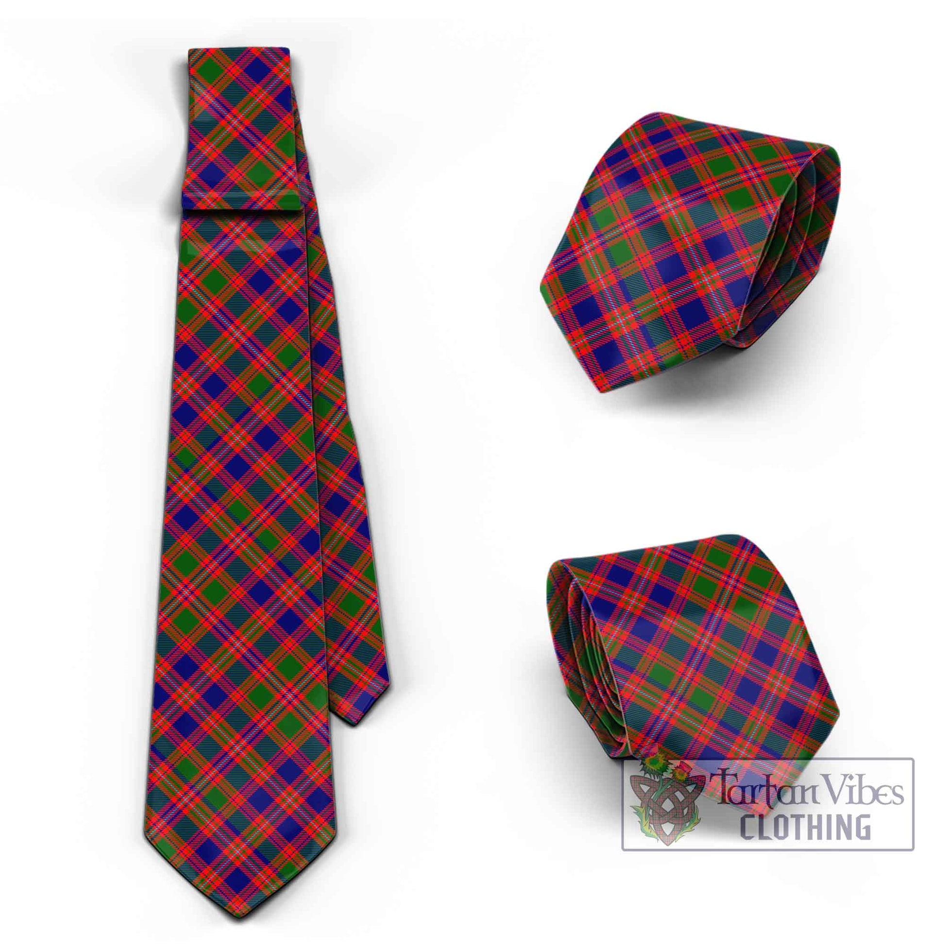 Tartan Vibes Clothing MacIntyre Modern Tartan Classic Necktie Cross Style