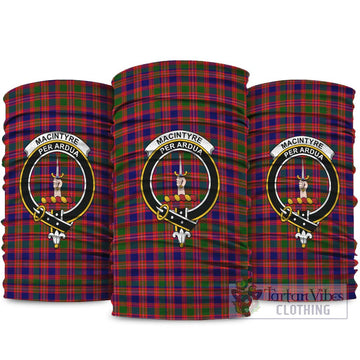 MacIntyre Modern Tartan Neck Gaiters, Tartan Bandanas, Tartan Head Band with Family Crest