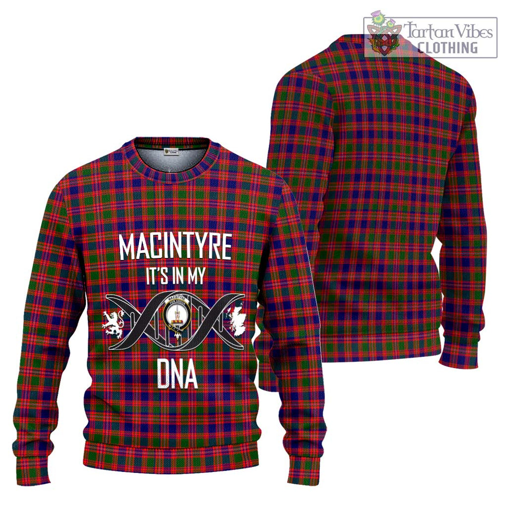 MacIntyre Modern Tartan Knitted Sweater with Family Crest DNA In Me Style Unisex - Tartanvibesclothing Shop