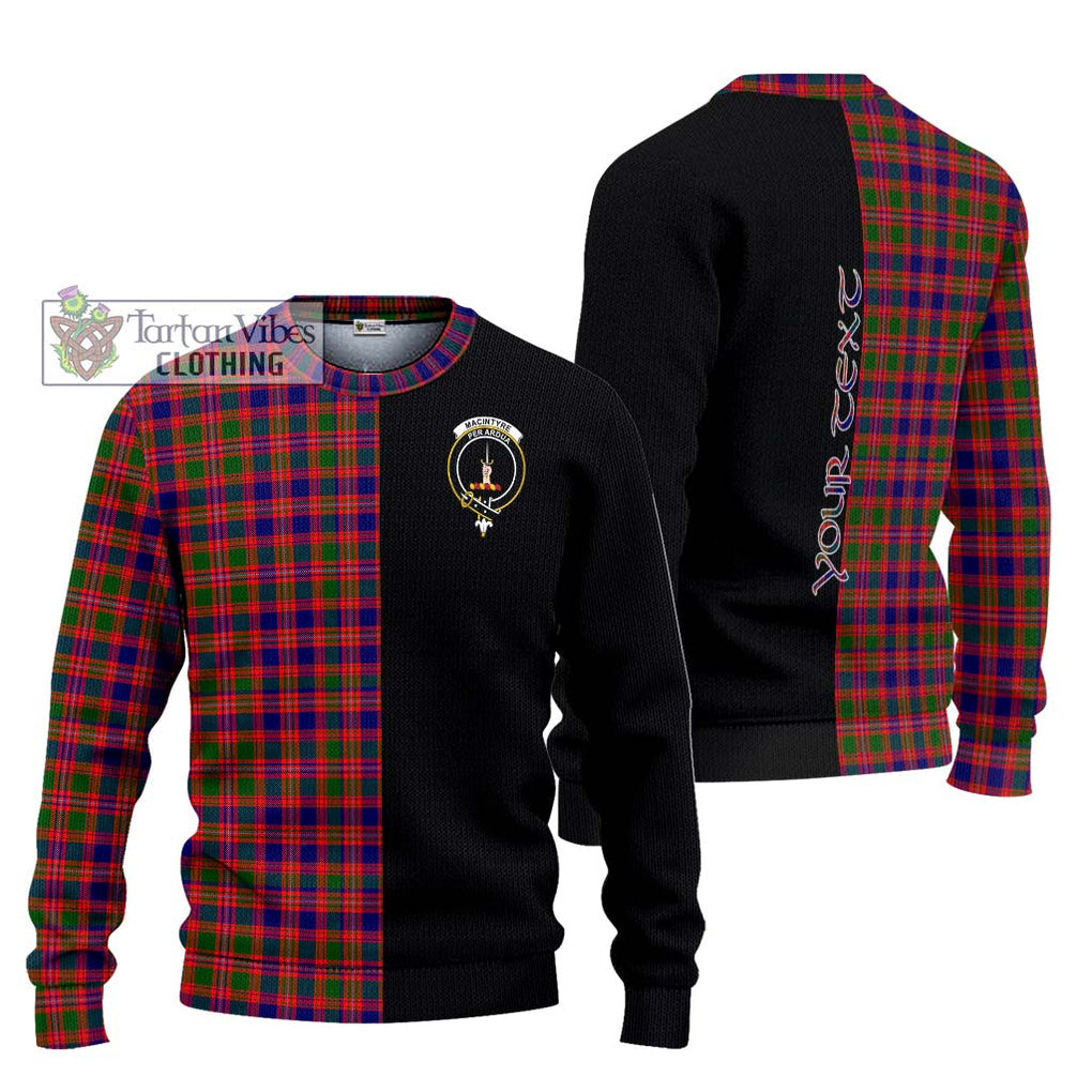 MacIntyre Modern Tartan Knitted Sweater with Family Crest and Half Of Me Style Unisex - Tartanvibesclothing Shop