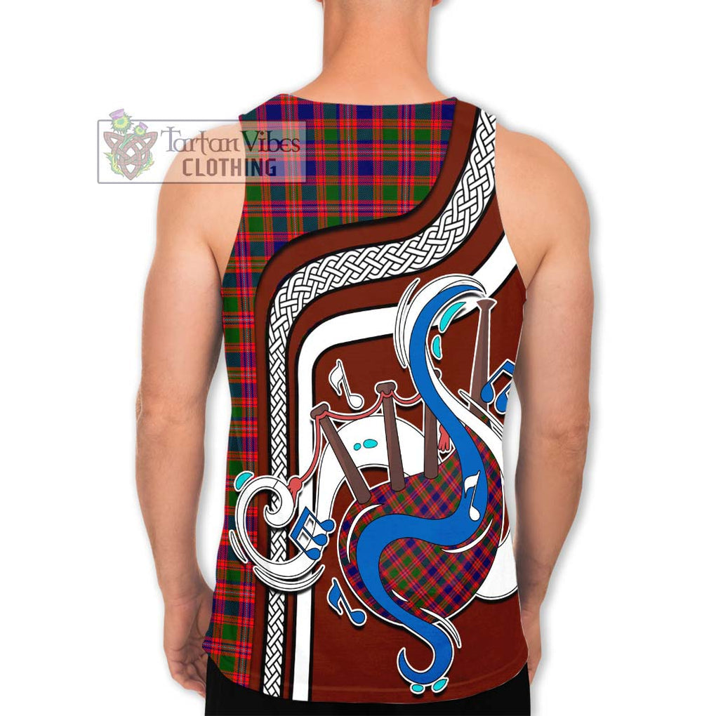 MacIntyre Modern Tartan Men's Tank Top with Epic Bagpipe Style - Tartanvibesclothing Shop