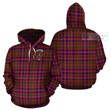 MacIntyre Modern Tartan Cotton Hoodie with Family Crest