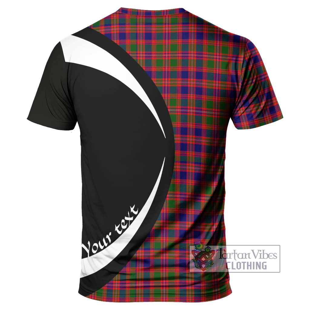 Tartan Vibes Clothing MacIntyre Modern Tartan T-Shirt with Family Crest Circle Style