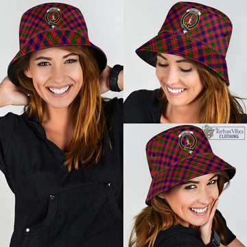 MacIntyre Modern Tartan Bucket Hat with Family Crest