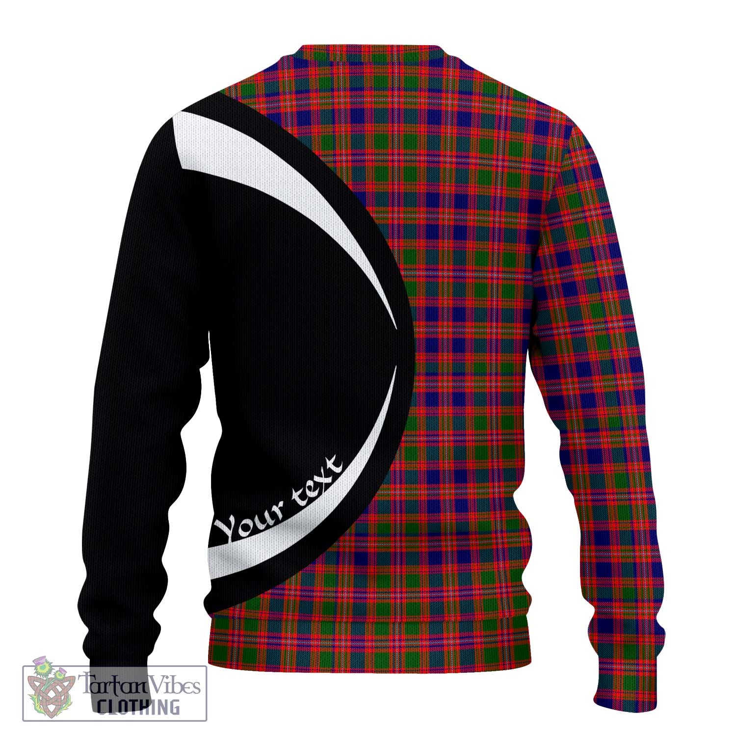 MacIntyre Modern Tartan Knitted Sweater with Family Crest Circle Style - Tartan Vibes Clothing