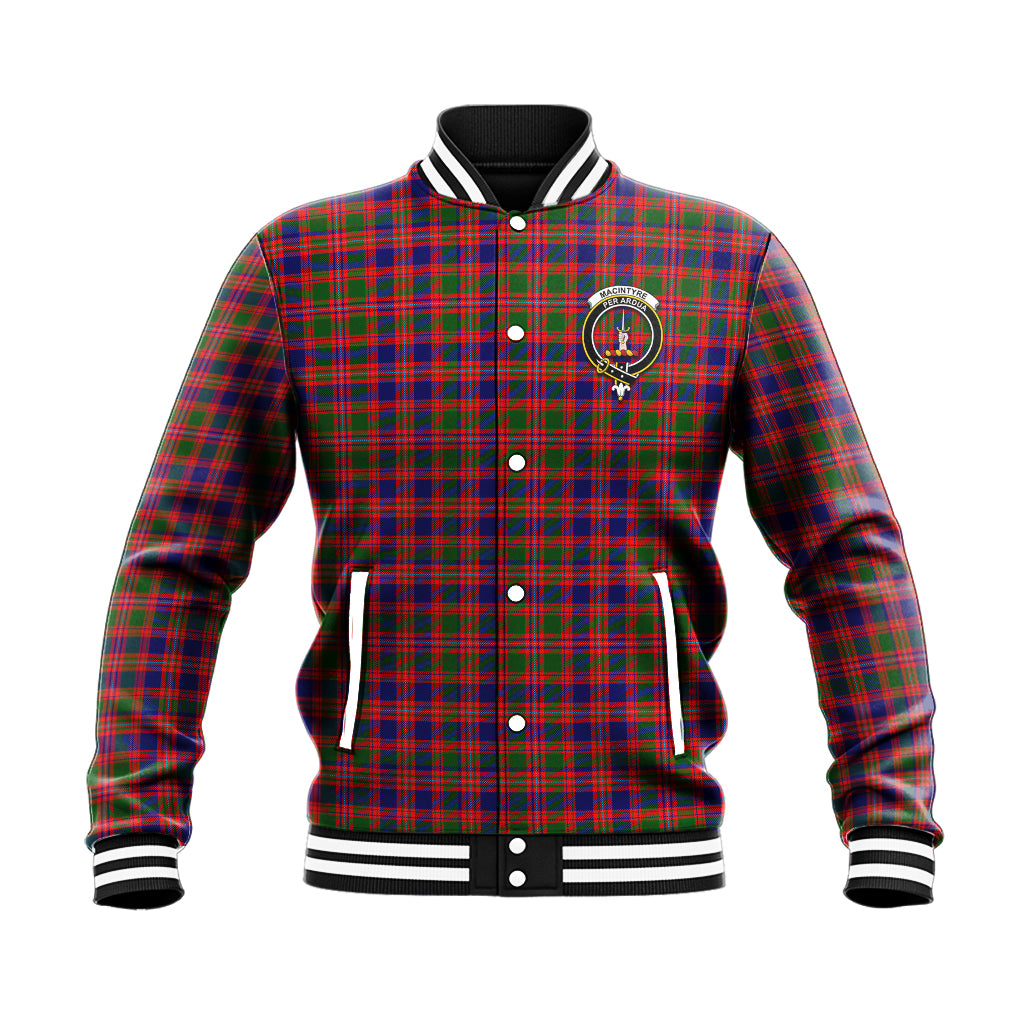 MacIntyre Modern Tartan Baseball Jacket with Family Crest - Tartan Vibes Clothing