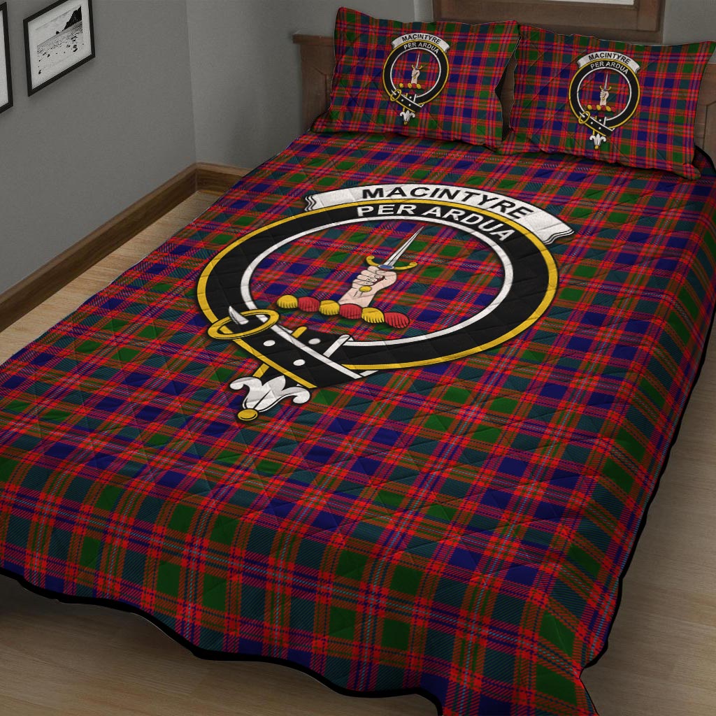 MacIntyre Modern Tartan Quilt Bed Set with Family Crest - Tartan Vibes Clothing