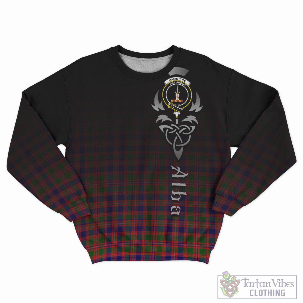 Tartan Vibes Clothing MacIntyre Modern Tartan Sweatshirt Featuring Alba Gu Brath Family Crest Celtic Inspired