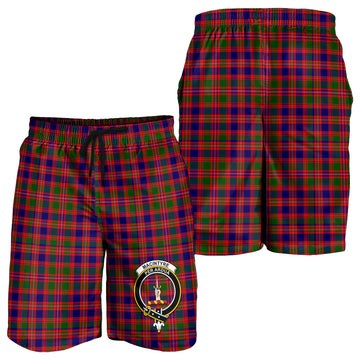 MacIntyre Modern Tartan Mens Shorts with Family Crest