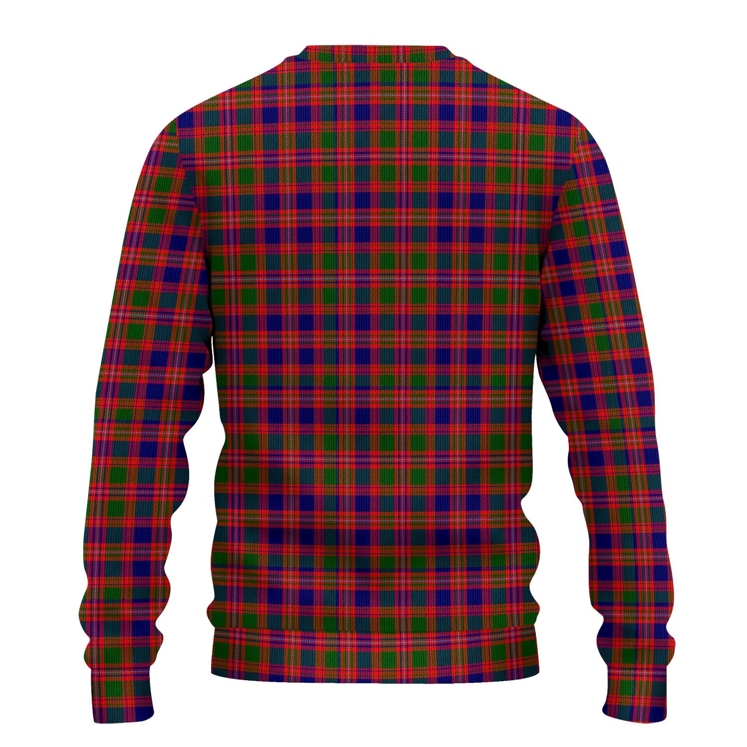 MacIntyre Modern Tartan Knitted Sweater with Family Crest - Tartanvibesclothing