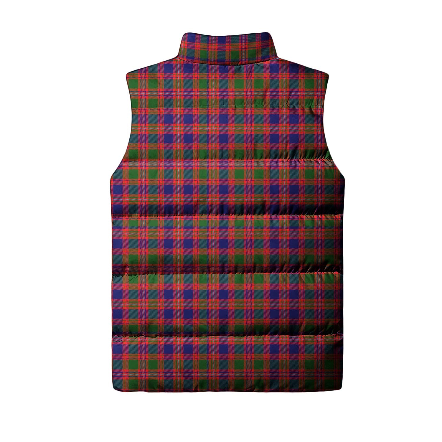 MacIntyre Modern Tartan Sleeveless Puffer Jacket with Family Crest - Tartanvibesclothing