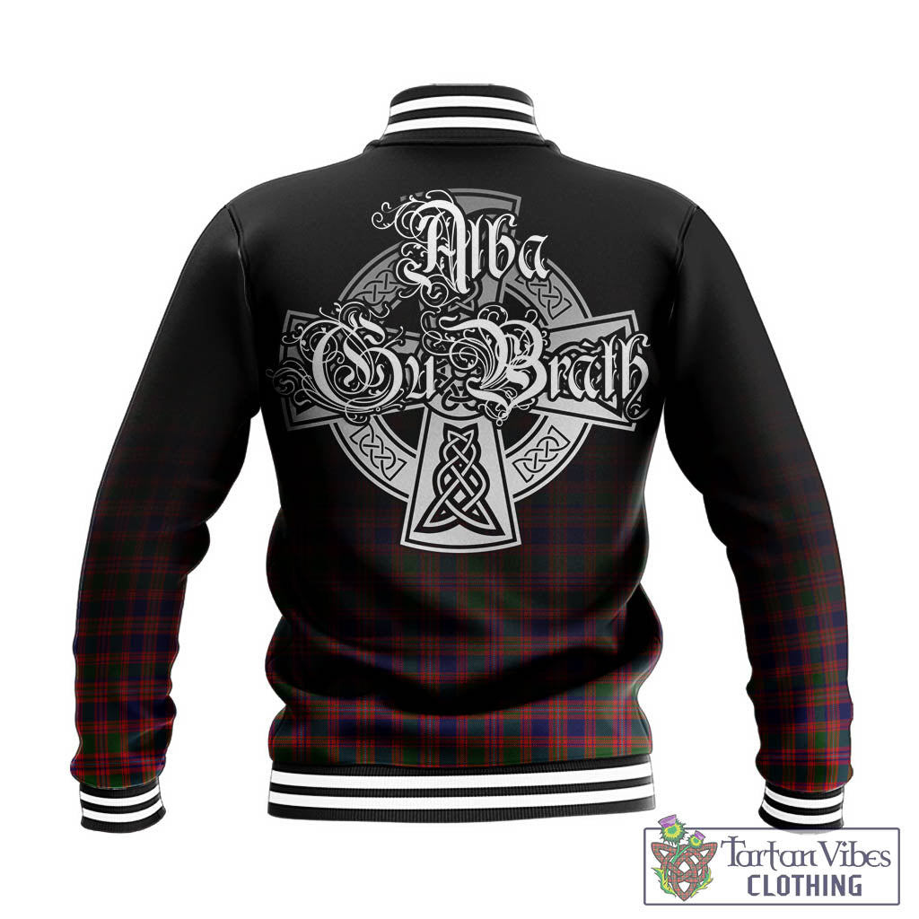 Tartan Vibes Clothing MacIntyre Modern Tartan Baseball Jacket Featuring Alba Gu Brath Family Crest Celtic Inspired