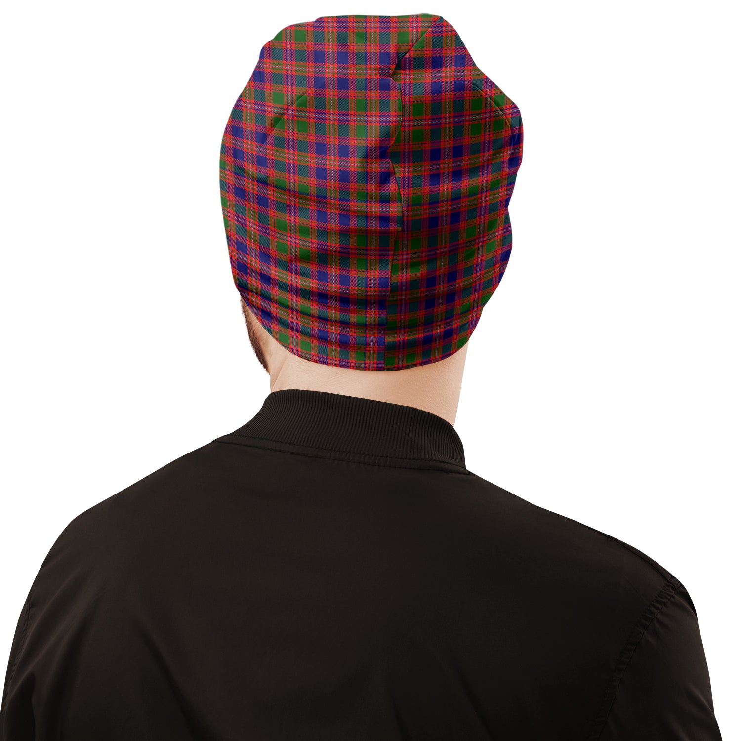 MacIntyre Modern Tartan Beanies Hat with Family Crest - Tartan Vibes Clothing