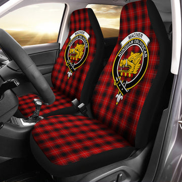 MacIver (McIver) Tartan Car Seat Cover with Family Crest One Size - Tartan Vibes Clothing