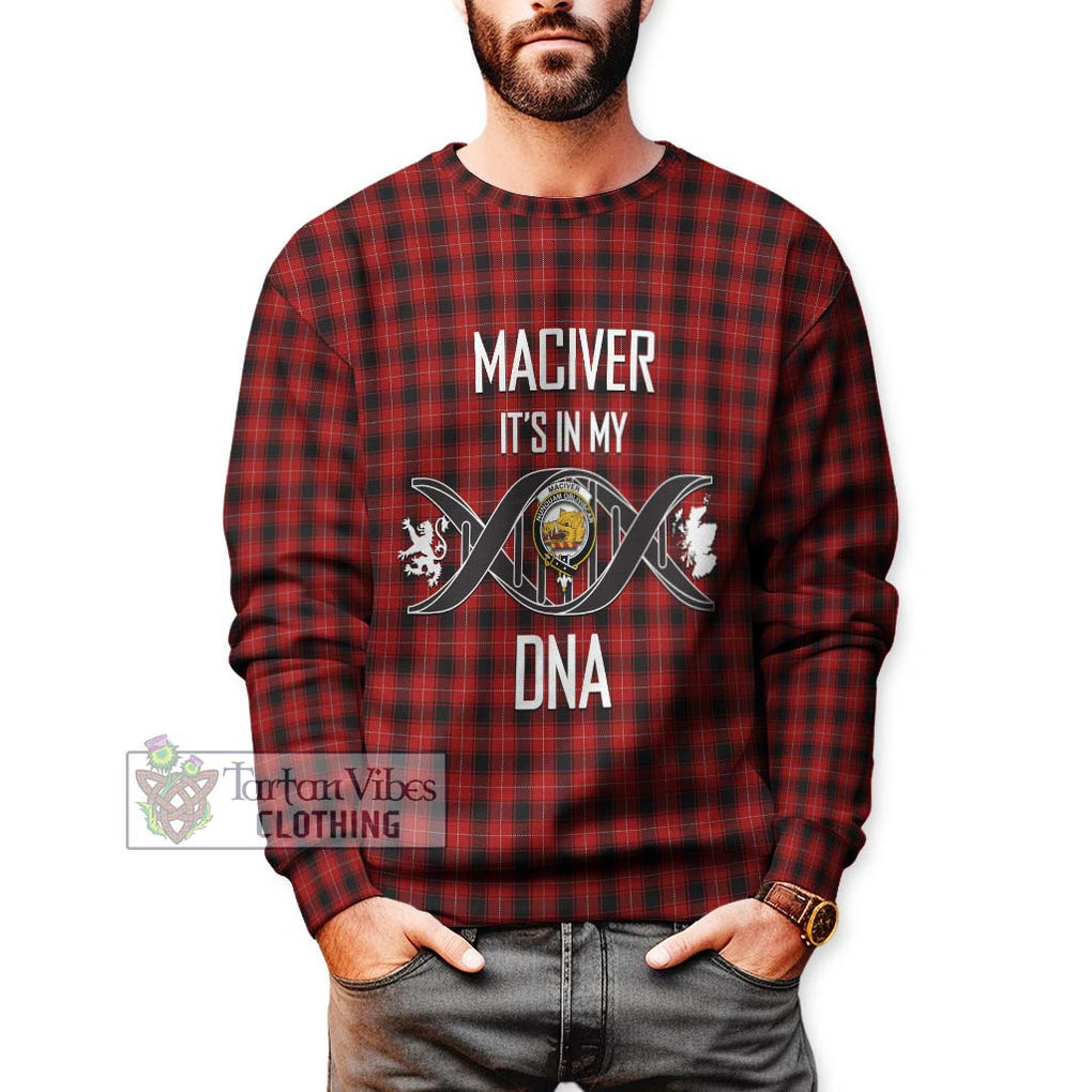 MacIver (McIver) Tartan Sweatshirt with Family Crest DNA In Me Style Unisex - Tartanvibesclothing Shop