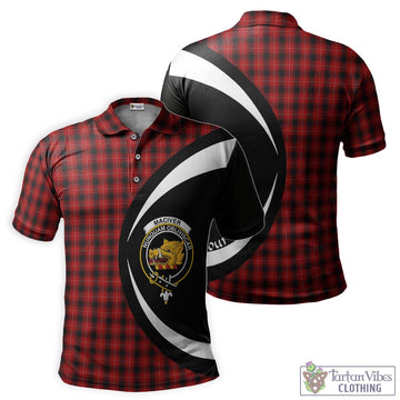 MacIver (McIver) Tartan Men's Polo Shirt with Family Crest Circle Style