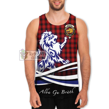 MacIver (McIver) Tartan Men's Tank Top with Alba Gu Brath Regal Lion Emblem