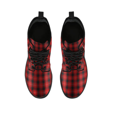 MacIver (McIver) Tartan Leather Boots - Tartan Vibes Clothing