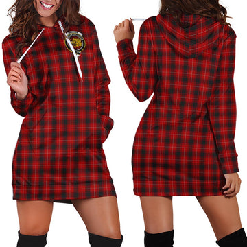 MacIver (McIver) Tartan Hoodie Dress with Family Crest