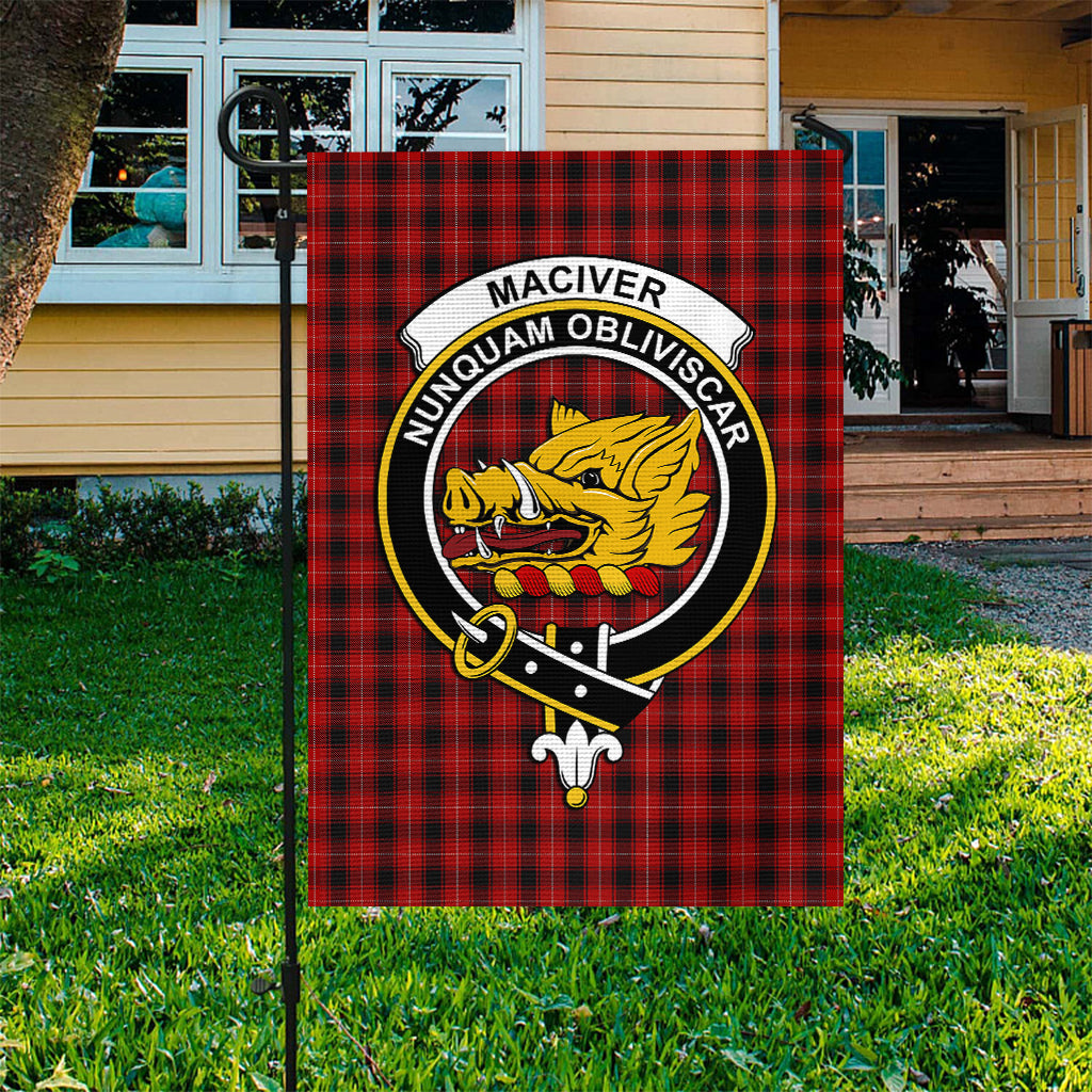 MacIver (McIver) Tartan Flag with Family Crest - Tartan Vibes Clothing